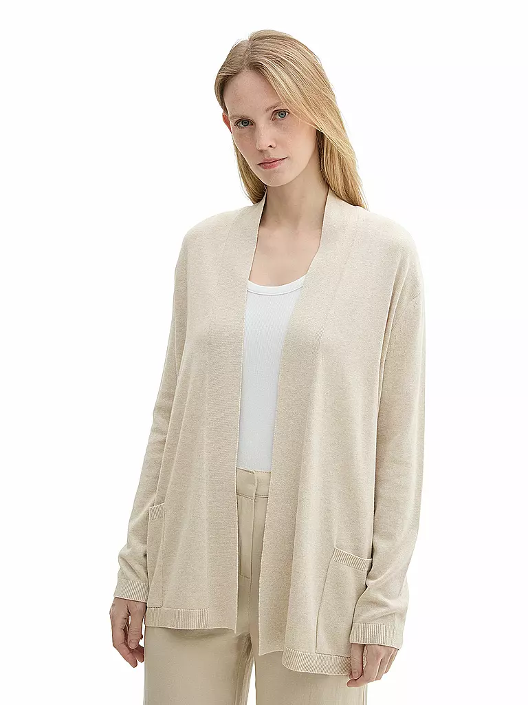 TOM TAILOR | Strickjacke | beige