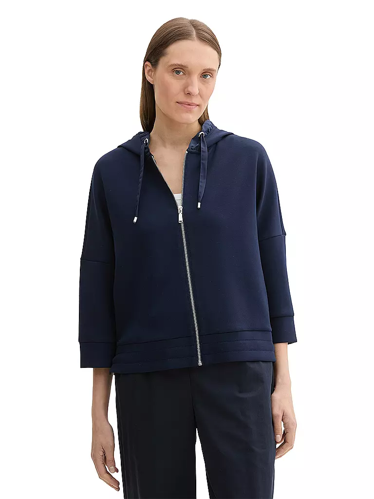 TOM TAILOR | Sweatjacke  | blau