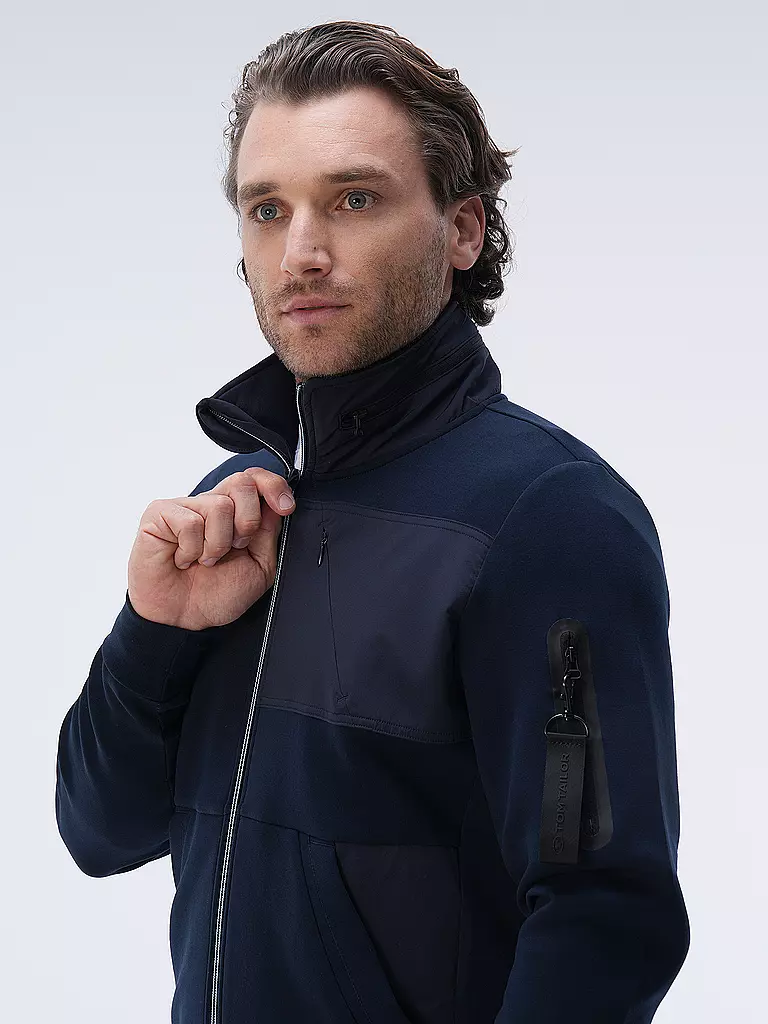 TOM TAILOR | Sweatjacke  | blau