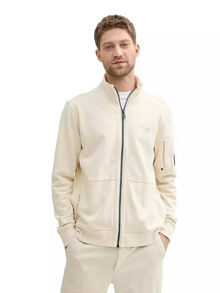 TOM TAILOR | Sweatjacke  | creme