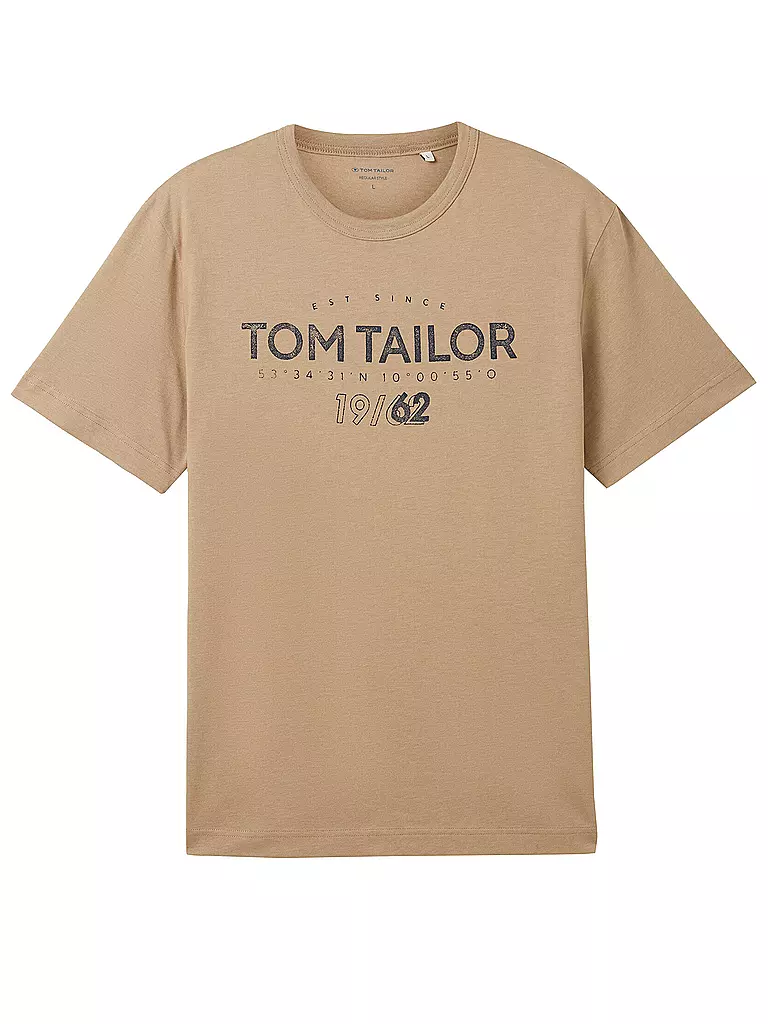 TOM TAILOR | T-Shirt  | camel