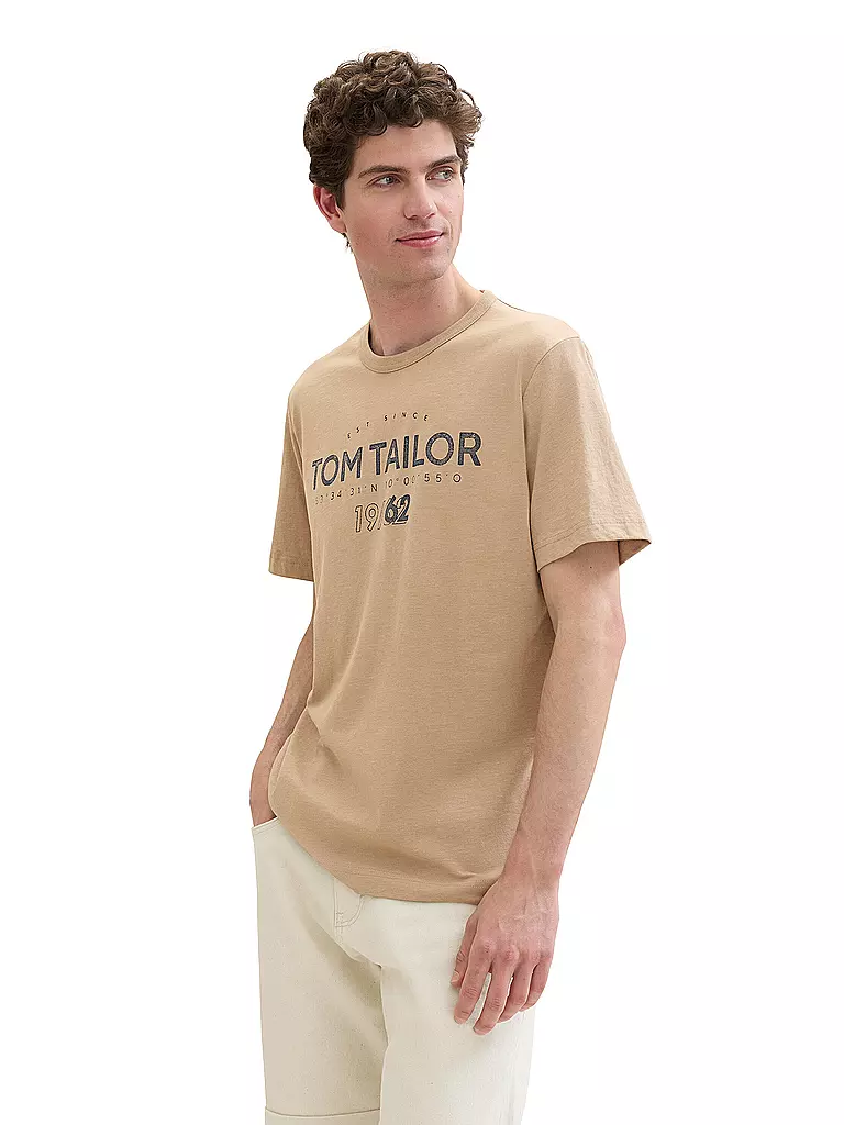 TOM TAILOR | T-Shirt  | camel