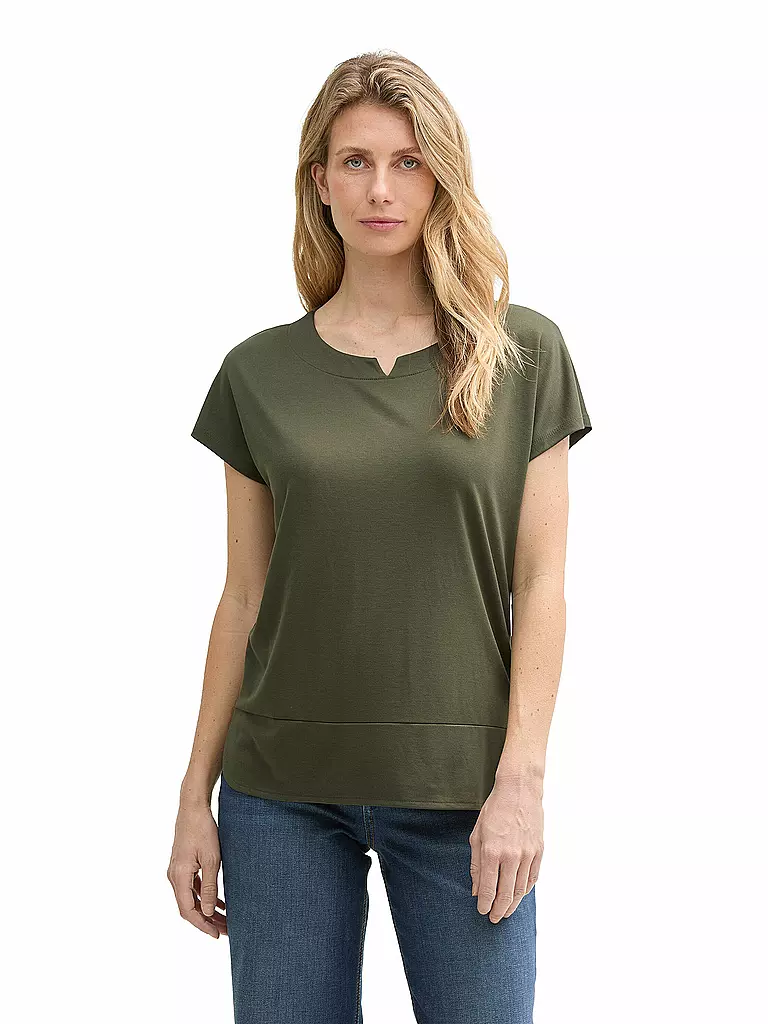 TOM TAILOR | T-Shirt  | olive