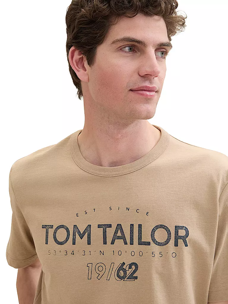 TOM TAILOR | T-Shirt  | camel