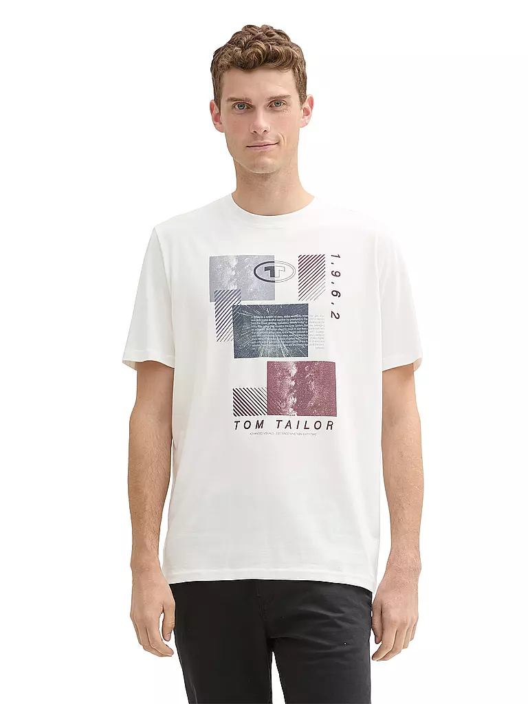 TOM TAILOR | T-Shirt | weiss