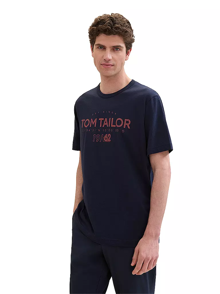 TOM TAILOR | T-Shirt | dunkelrot