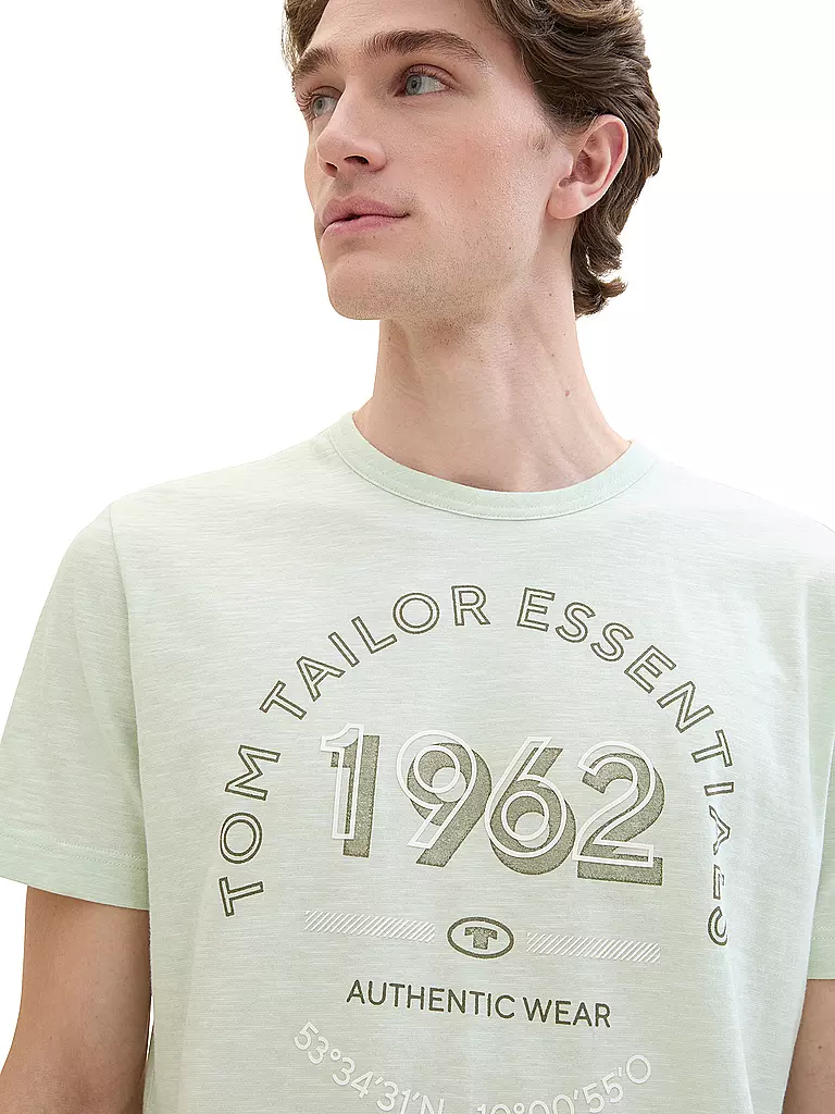 TOM TAILOR | T-Shirt | hellgrün