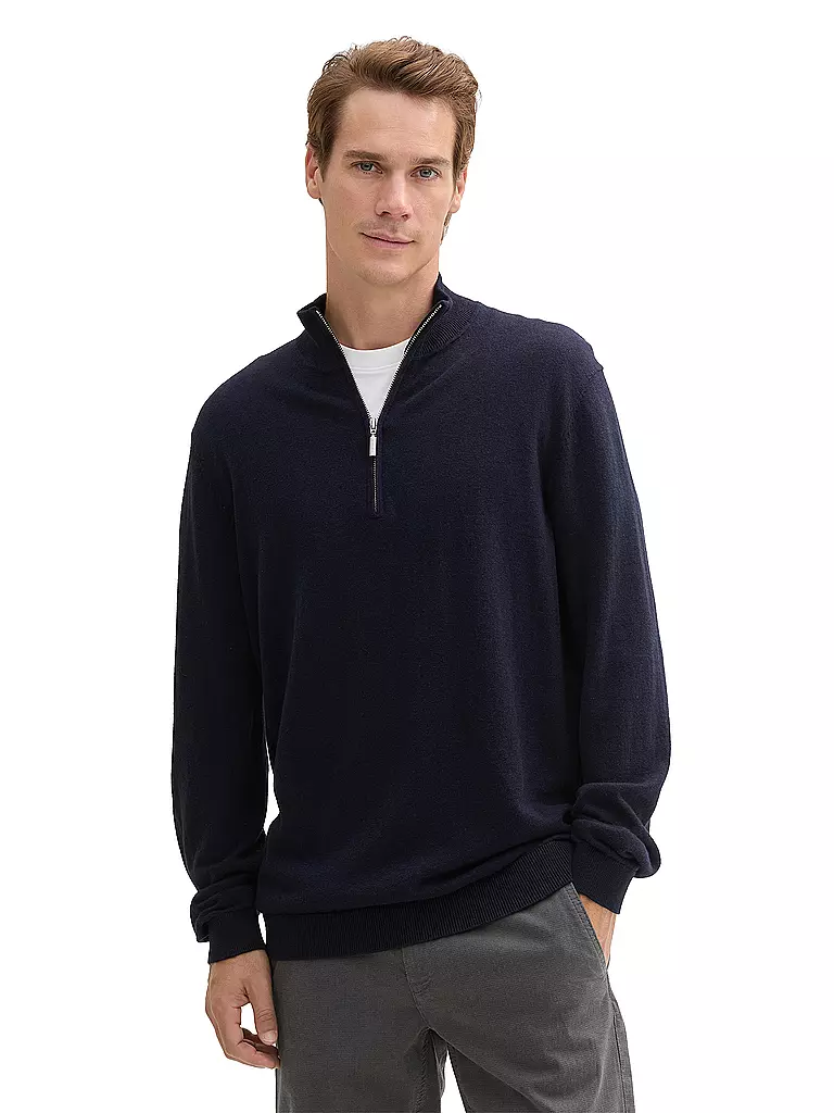 TOM TAILOR | Troyer Pullover | blau