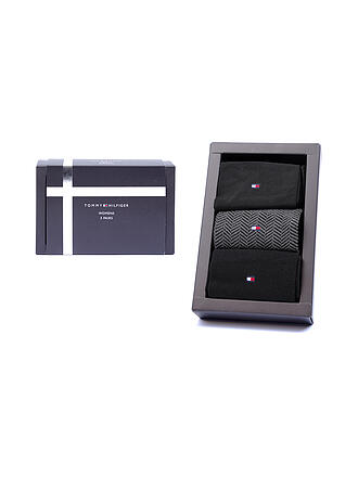 TOMMY HILFIGER | Socken Geschenkbox 3er Pkg black