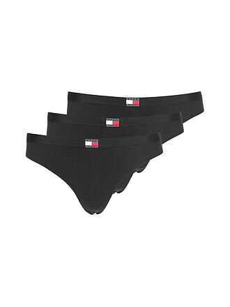 TOMMY HILFIGER | Strings 3er Pkg black