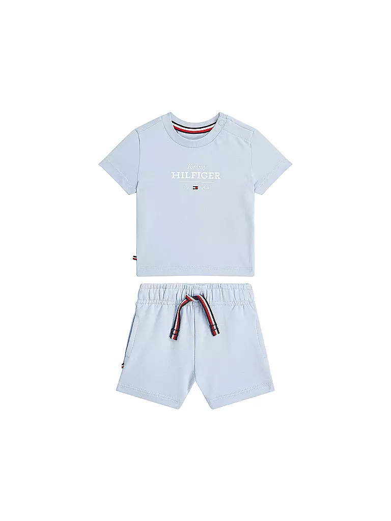 TOMMY HILFIGER | Baby Set 2-teilig T-Shirt und Shorts | hellblau