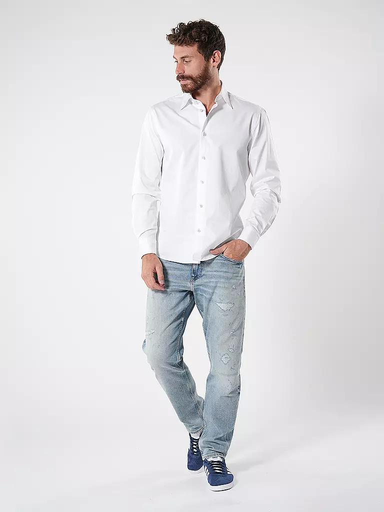 TOMMY HILFIGER | Hemd Slim Fit  | weiss