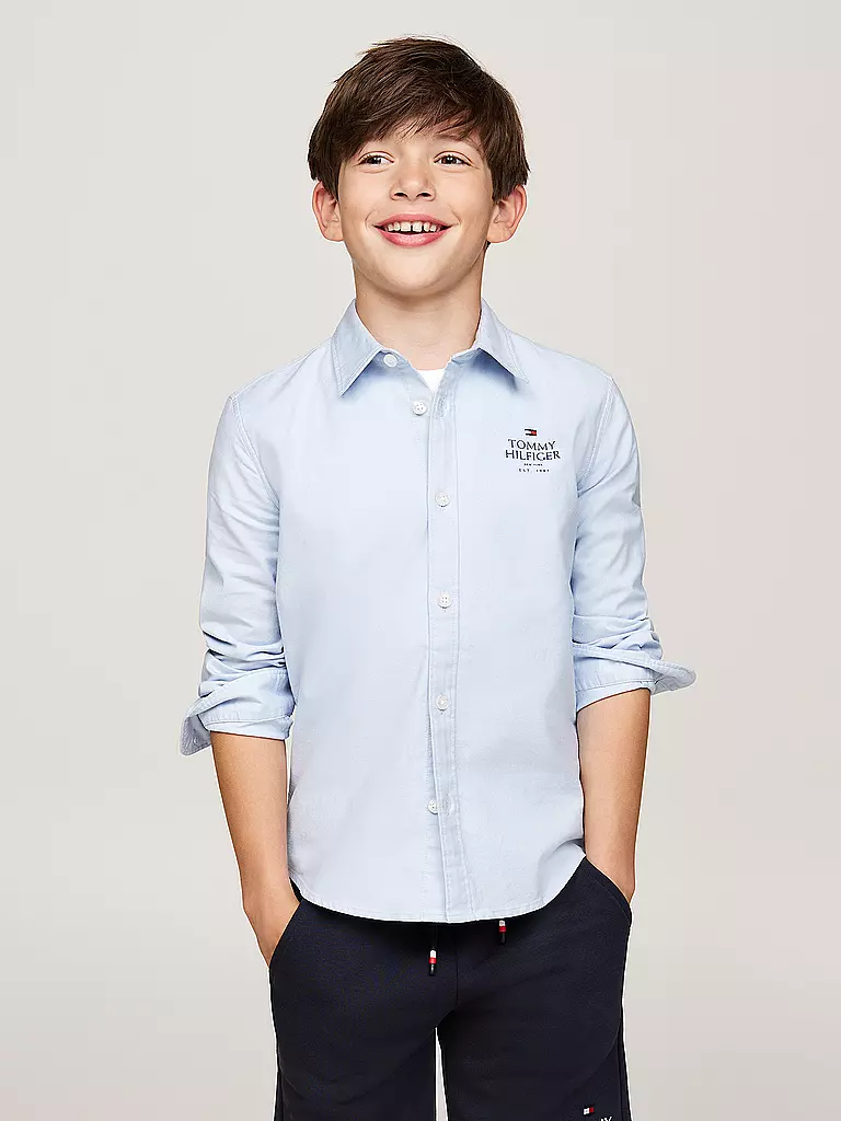 TOMMY HILFIGER | Jungen Hemd  | hellblau