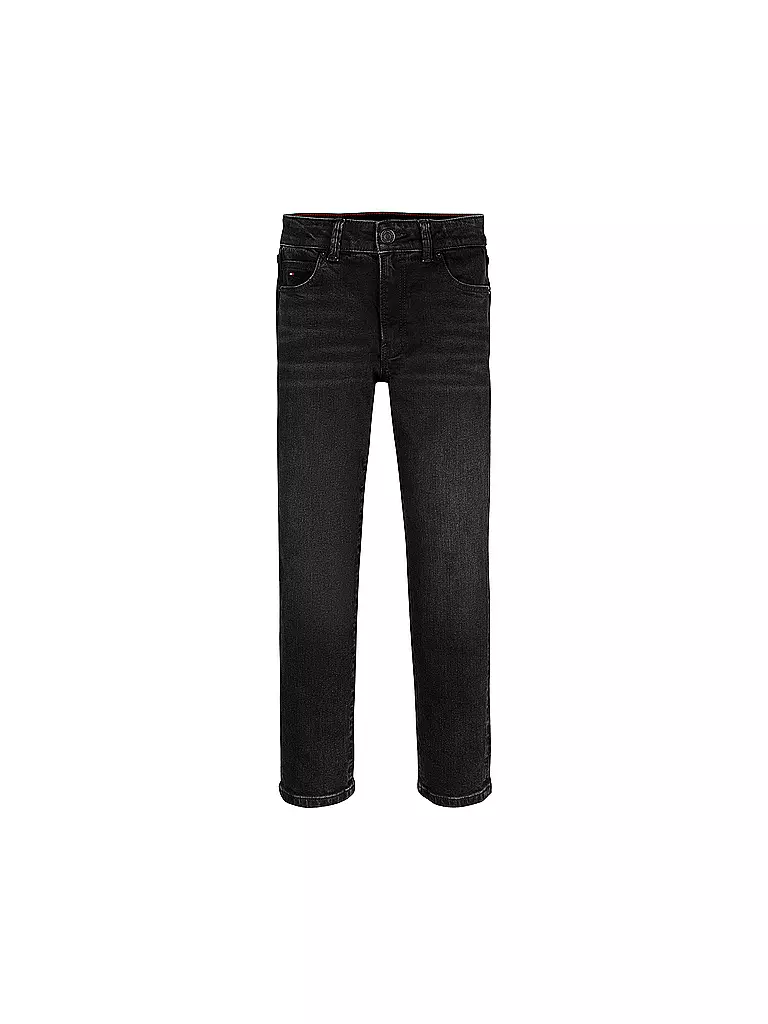 TOMMY HILFIGER | Jungen Jeans Straight Fit  | schwarz