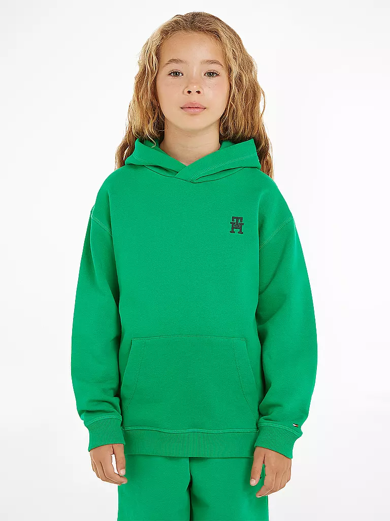 TOMMY HILFIGER | Jungen Kapuzensweater - Hoodie | grün