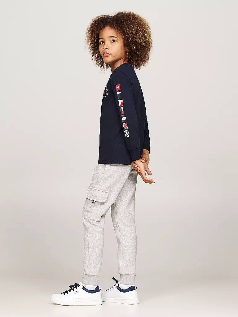 TOMMY HILFIGER | Jungen Langarmshirt | dunkelrot