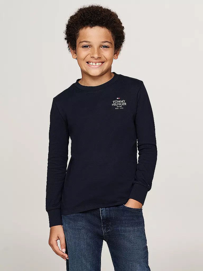 TOMMY HILFIGER | Jungen Langarmshirt | weiss