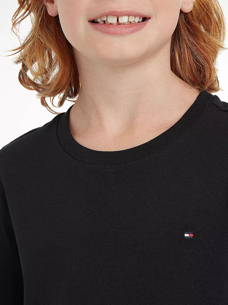 TOMMY HILFIGER | Jungen Langarmshirt | schwarz