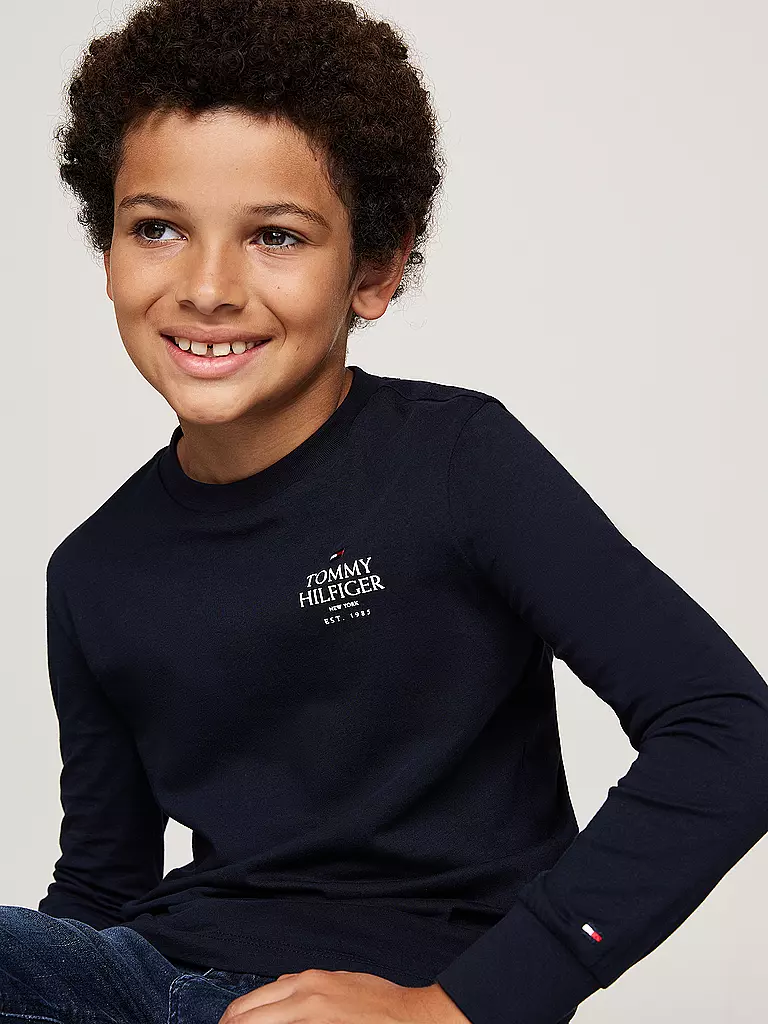 TOMMY HILFIGER | Jungen Langarmshirt | dunkelblau