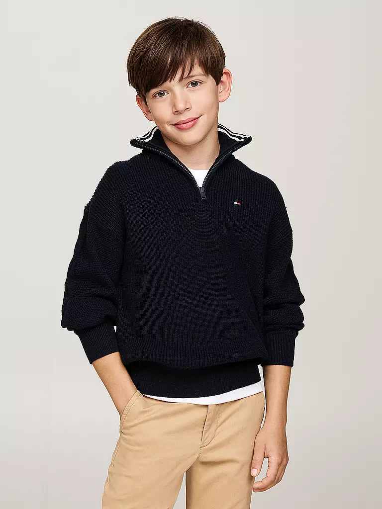 TOMMY HILFIGER | Jungen Pullover | dunkelblau