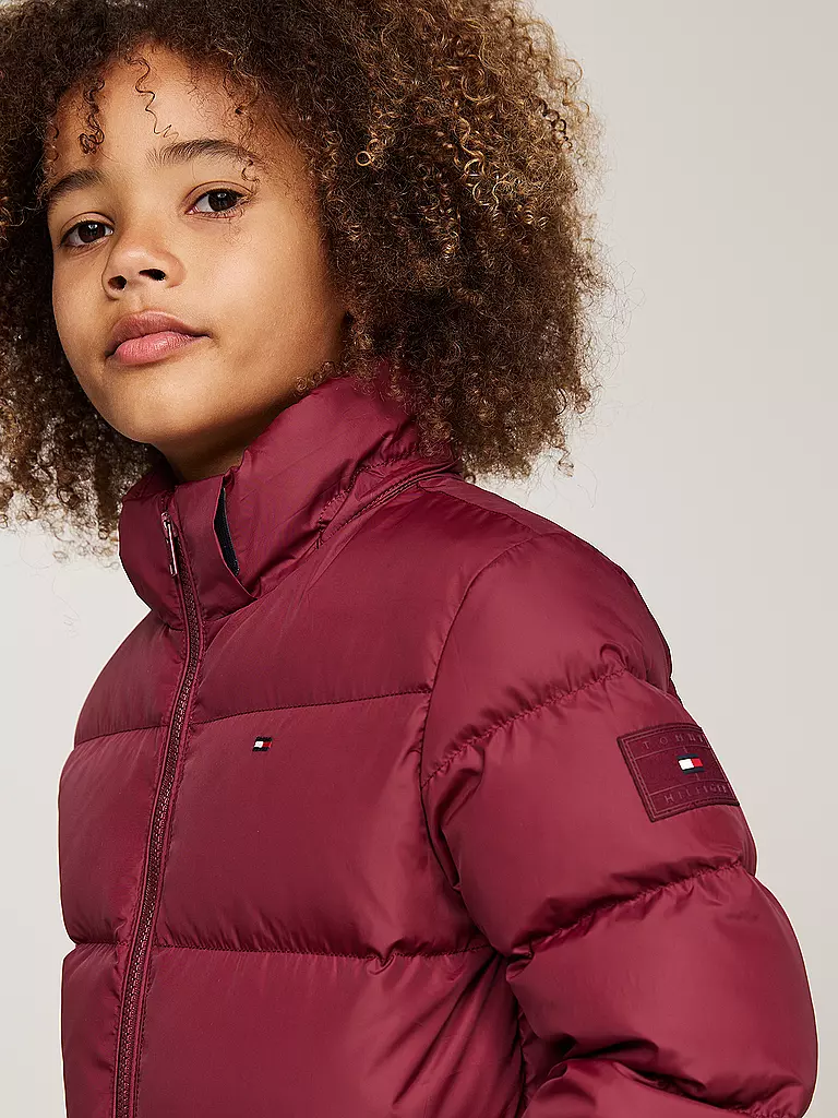 TOMMY HILFIGER | Jungen Steppjacke | dunkelrot