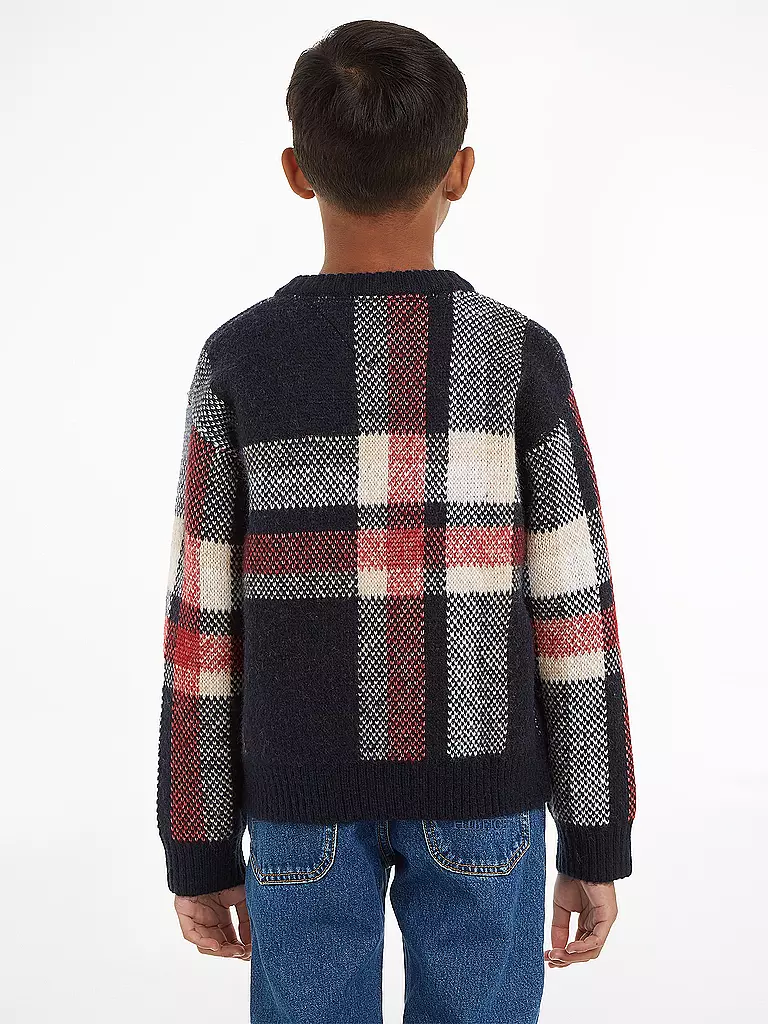 TOMMY HILFIGER | Jungen Strickpullover | dunkelblau