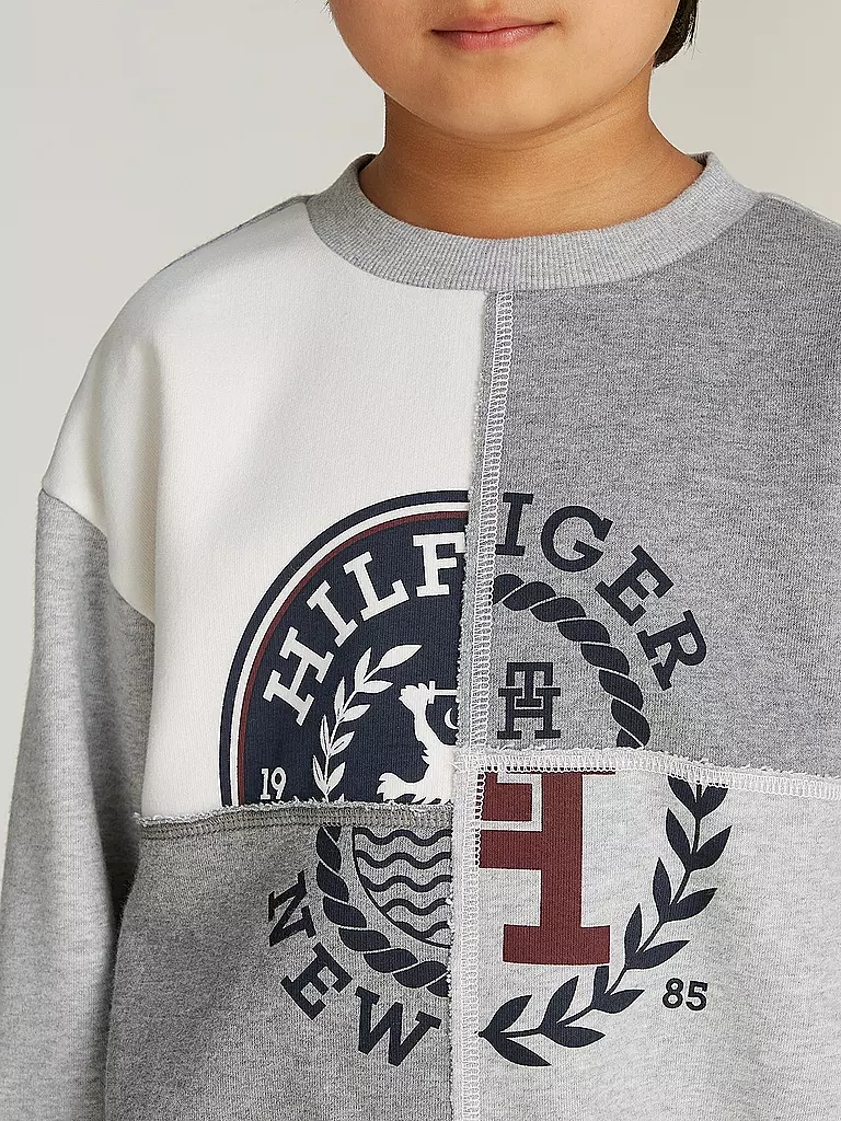 TOMMY HILFIGER | Jungen Sweater | hellgrau