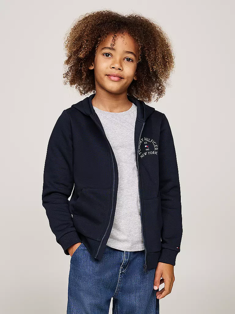 TOMMY HILFIGER | Jungen Sweatjacke | dunkelblau