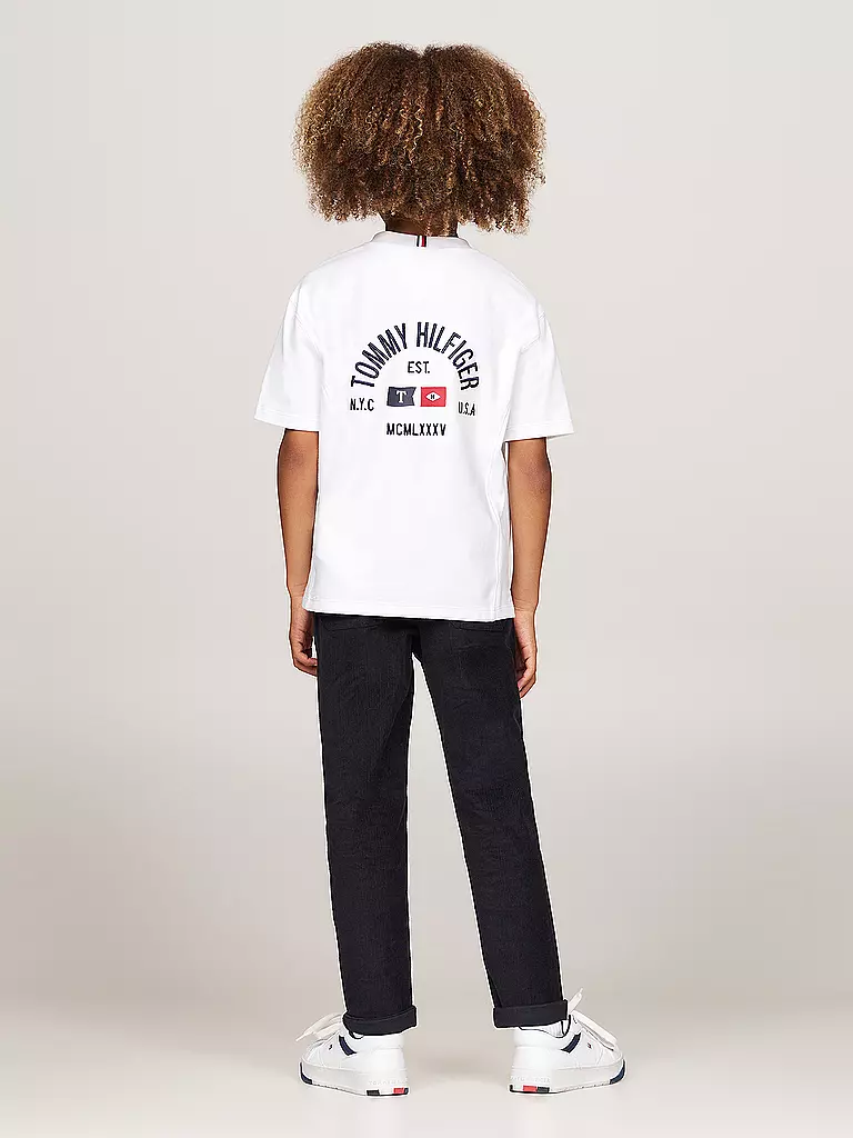 TOMMY HILFIGER | Jungen T-Shirt  | weiss