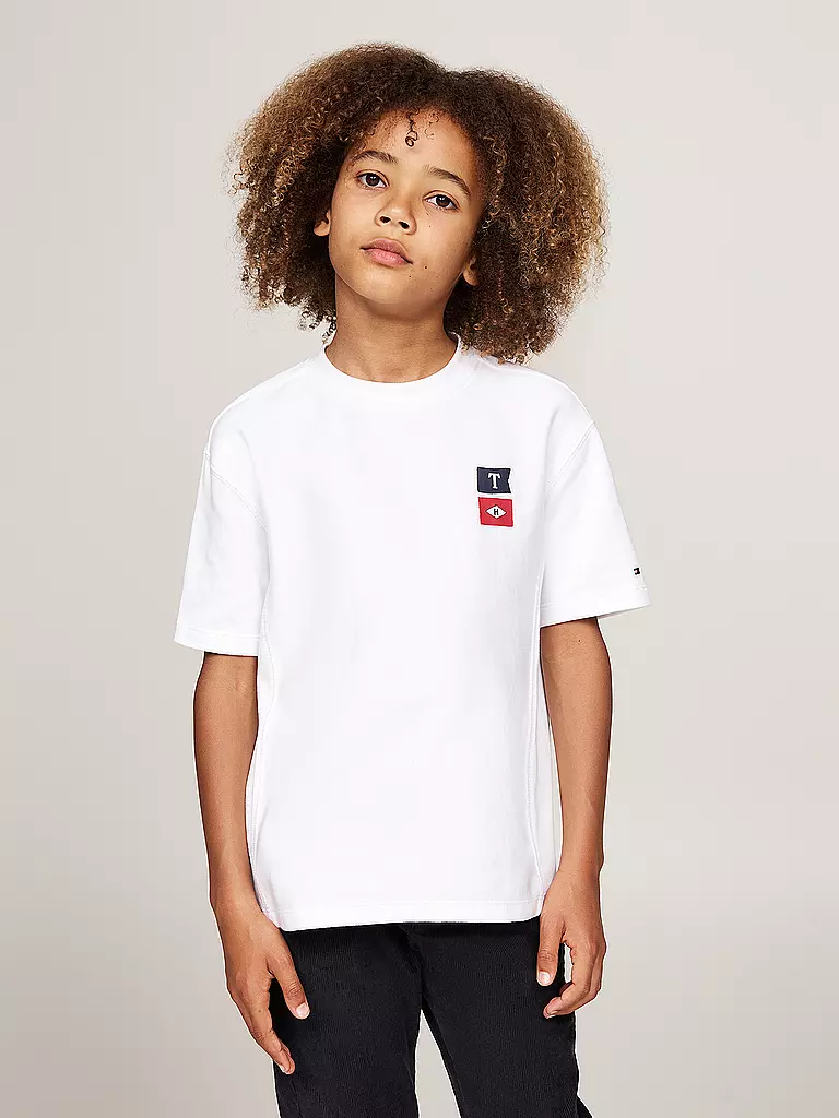 TOMMY HILFIGER | Jungen T-Shirt  | weiss