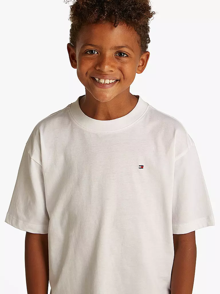 TOMMY HILFIGER | Jungen T-Shirt  | weiss