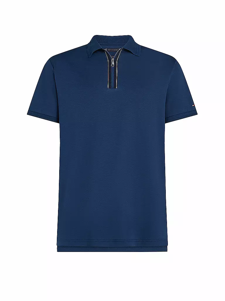 TOMMY HILFIGER | Poloshirt Regular Fit LIQUID COTTON  | blau