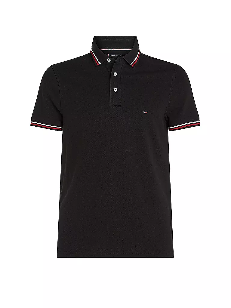 TOMMY HILFIGER | Poloshirt Slim Fit | schwarz