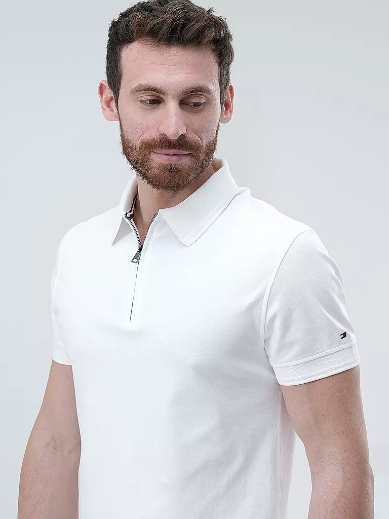 TOMMY HILFIGER | Poloshirt Slim Fit | weiss