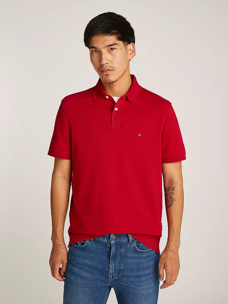 TOMMY HILFIGER | Poloshirt Slim Fit | rot