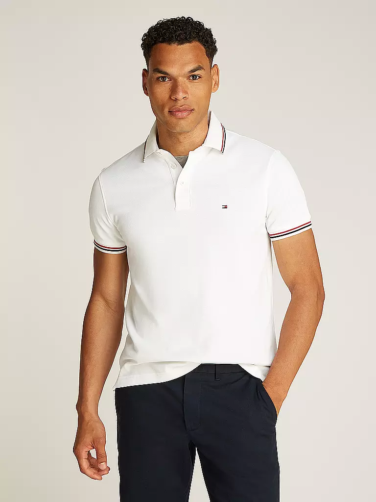 TOMMY HILFIGER | Poloshirt Slim Fit | weiss