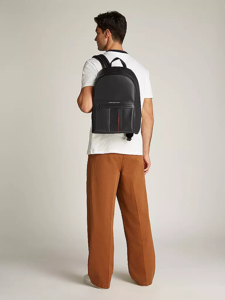 TOMMY HILFIGER | Rucksack TH FOUNDATION | schwarz