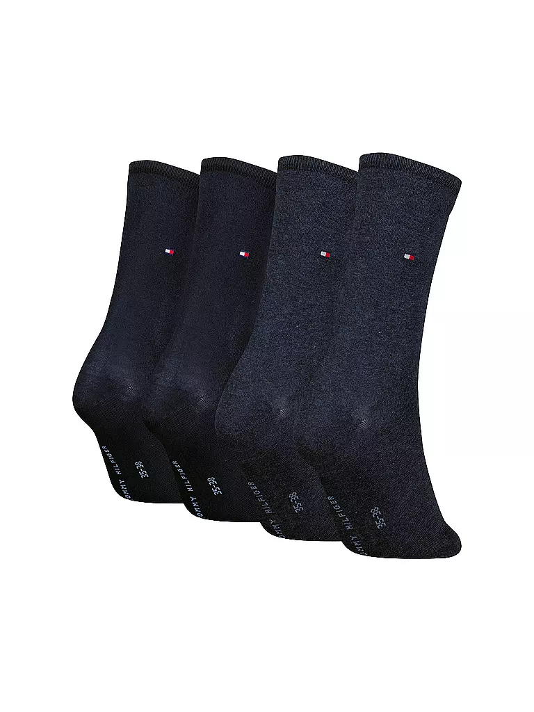 TOMMY HILFIGER | Socken 4er Pkg. Jeans/Blue  | blau