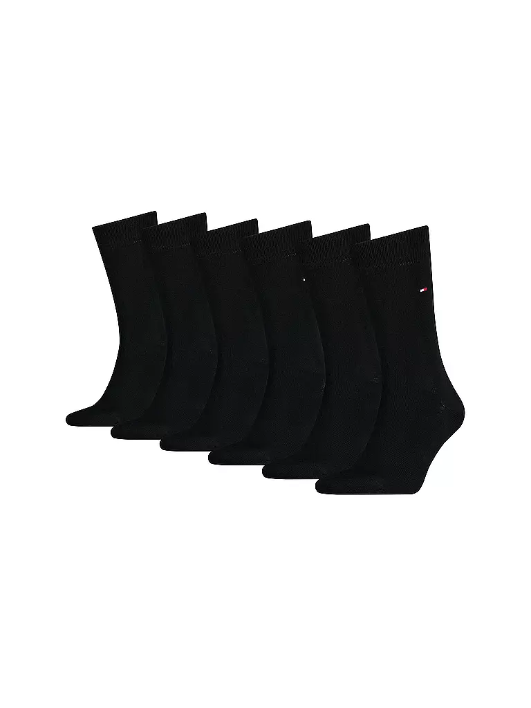 TOMMY HILFIGER | Socken 6er Pkg. Black  | schwarz