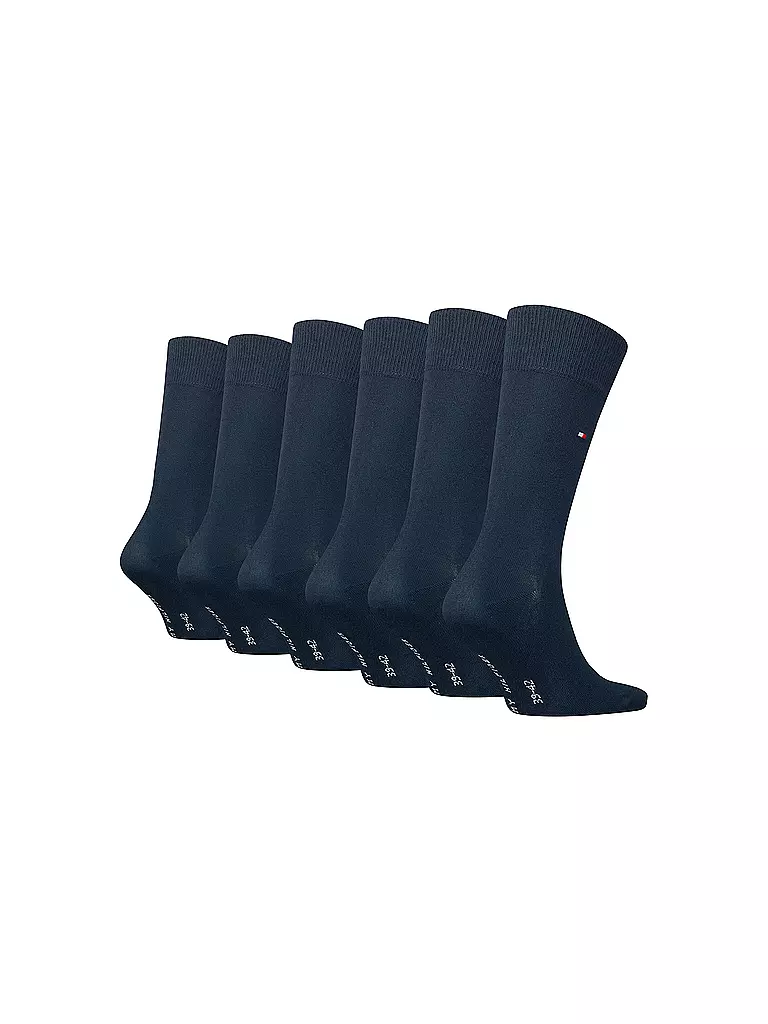 TOMMY HILFIGER | Socken 6er Pkg. Dark Navy  | dunkelblau