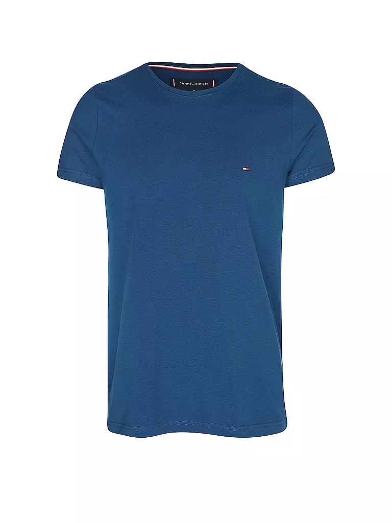 TOMMY HILFIGER | T-Shirt Slim Fit | blau