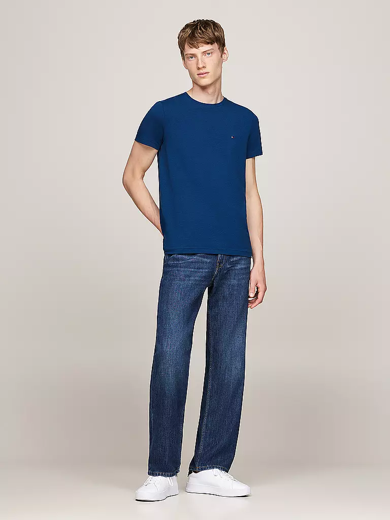 TOMMY HILFIGER | T-Shirt Slim Fit | blau