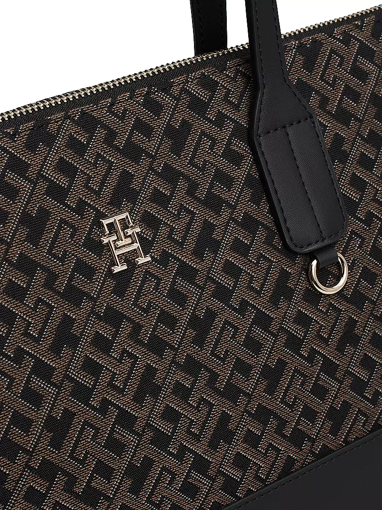 TOMMY HILFIGER | Tasche - Shopper TH JACQUARD | schwarz