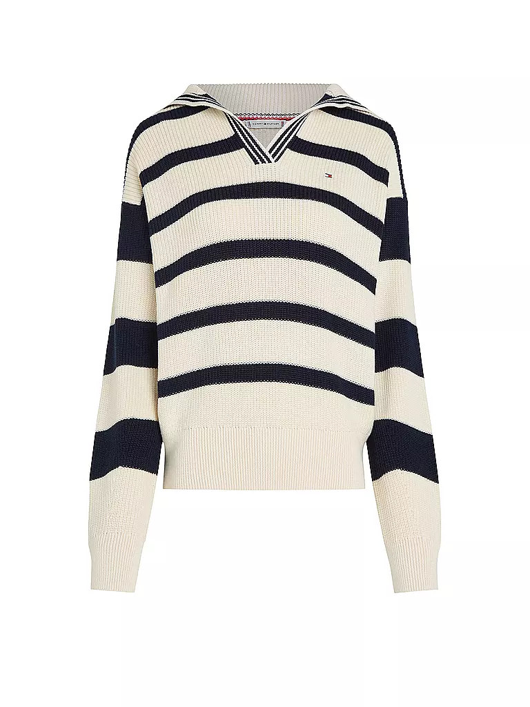 TOMMY HILFIGER | Troyer Pullover | weiss