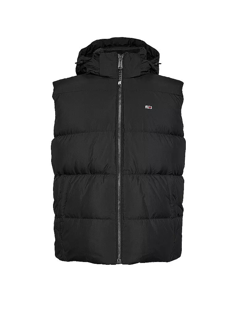 TOMMY JEANS | Daunensteppgilet | schwarz