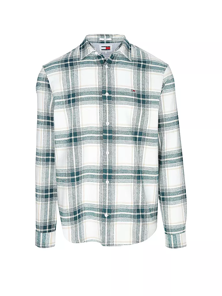 TOMMY JEANS | Flanellhemd  | weiss