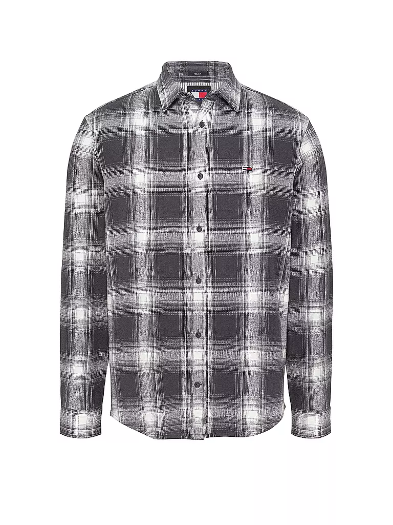 TOMMY JEANS | Flanellhemd  | grau