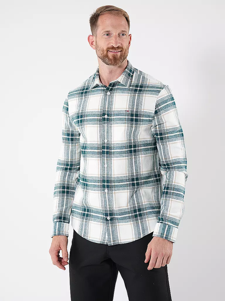 TOMMY JEANS | Flanellhemd | grau