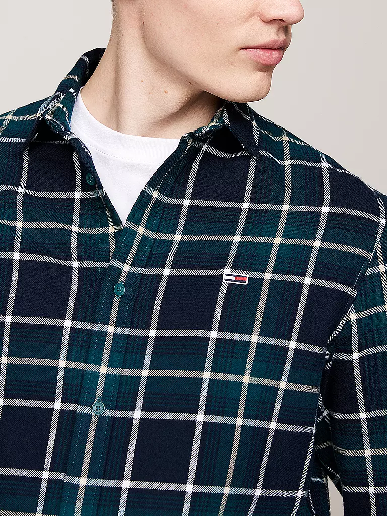 TOMMY JEANS | Flanellhemd | grau