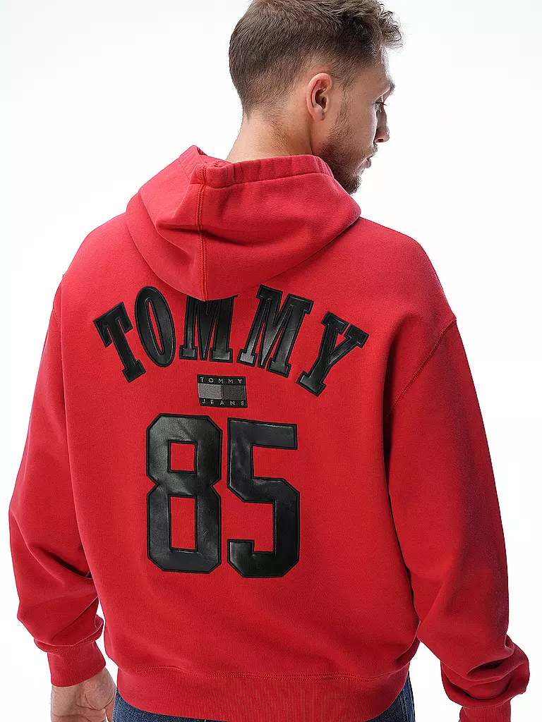 TOMMY JEANS | Kapuzensweater - Hoodie REMASTERED 1985  | rot